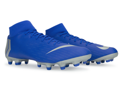 Nike Men's Mercurial Superfly 6 Academy FG Racer Blue/Metallic Silver