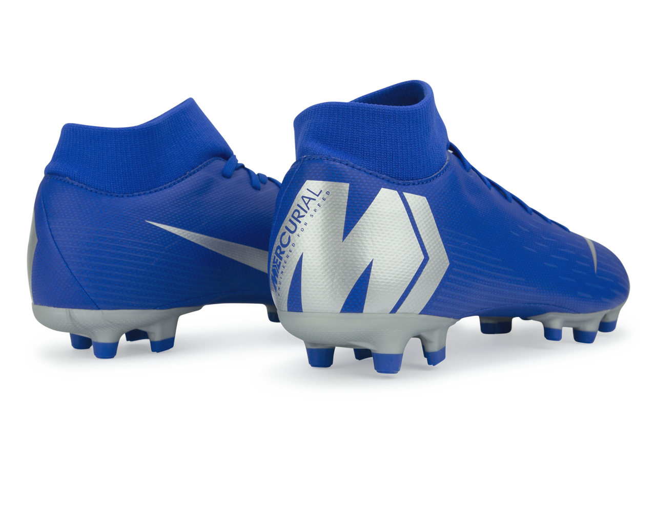Nike Men's Mercurial Superfly 6 Academy FG Racer Blue/Metallic Silver
