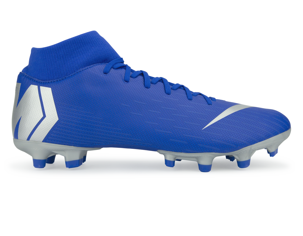 Nike Men's Mercurial Superfly 6 Academy FG Racer Blue/Metallic Silver