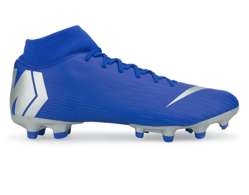 Nike Men's Mercurial Superfly 6 Academy FG Racer Blue/Metallic Silver
