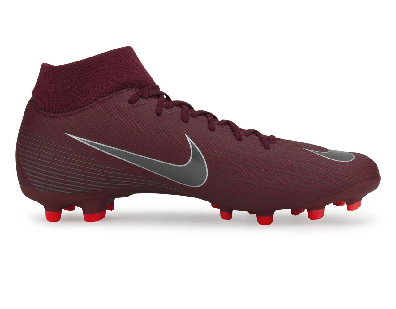 Nike Men's Mercurial Superfly 6 Academy FG/MG Team Red/Metallic Dark Grey