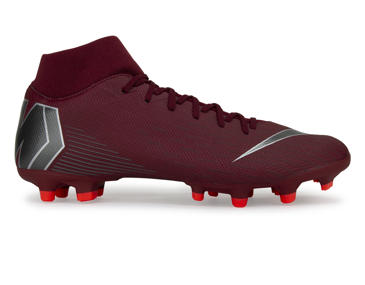 Nike Men's Mercurial Superfly 6 Academy FG/MG Team Red/Metallic Dark Grey