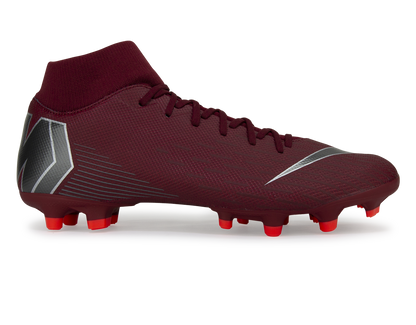 Nike Men's Mercurial Superfly 6 Academy FG/MG Team Red/Metallic Dark Grey
