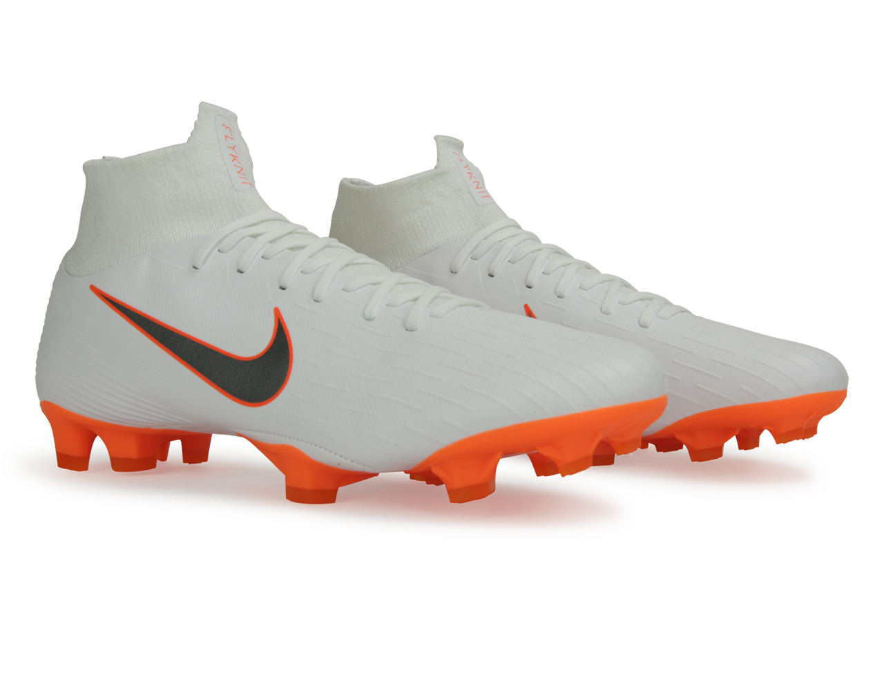 Nike Men's Mercurial Superfly 6 Pro FG White/Metalic Cool Grey/Total Orange