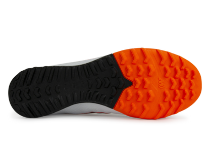 Nike Men's Mercurial SuperflyX 6 Academy Turf Soccer Shoes White/Metalic Cool Grey/Total Orange