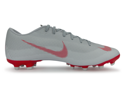 Nike Men's Mercurial Vapor 12 Academy FG Wolf Grey/Light Crimson