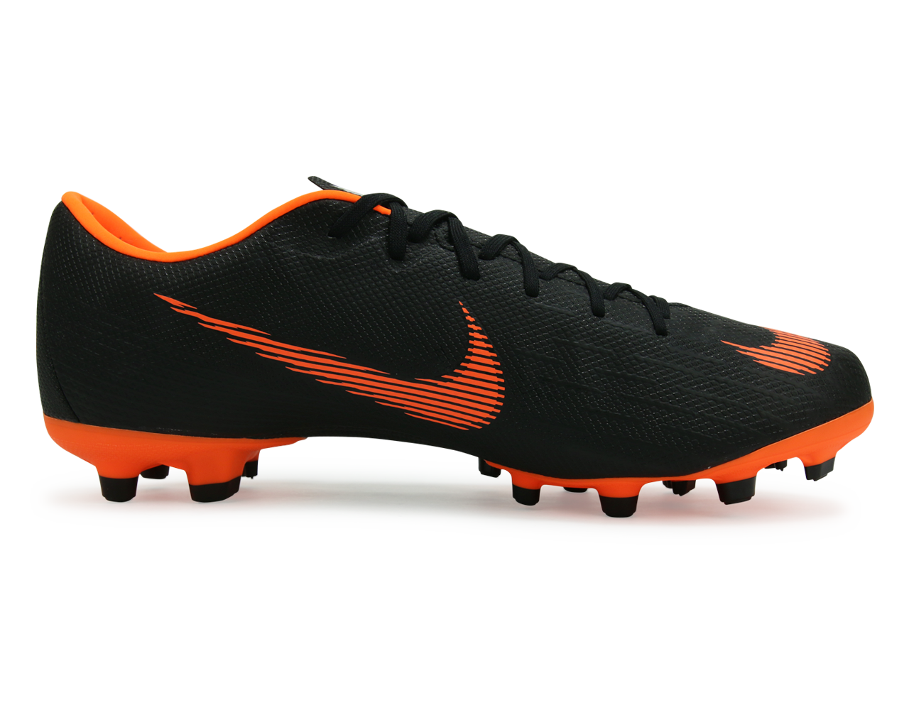 Nike Men's Mercurial Vapor 12 Academy FG/MG Black/Total Orange/White