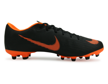 Nike Men's Mercurial Vapor 12 Academy FG/MG Black/Total Orange/White