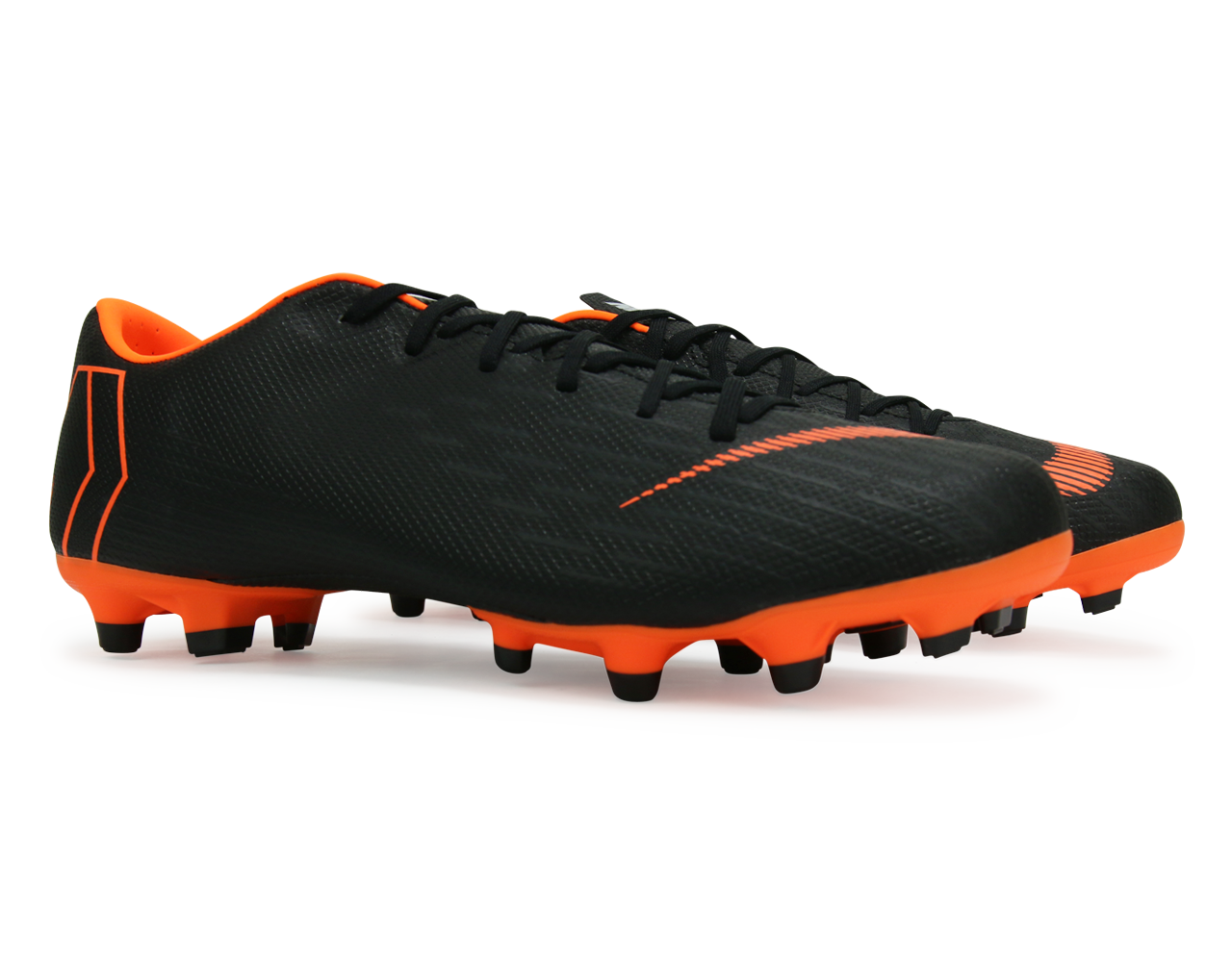 Nike Men's Mercurial Vapor 12 Academy FG/MG Black/Total Orange/White