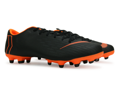 Nike Men's Mercurial Vapor 12 Academy FG/MG Black/Total Orange/White