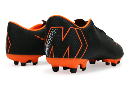 Nike Men's Mercurial Vapor 12 Academy FG/MG Black/Total Orange/White