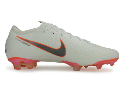 Nike Men's Mercurial Vapor 12 Elite FG White/Metallic Cool Grey/Total Orange