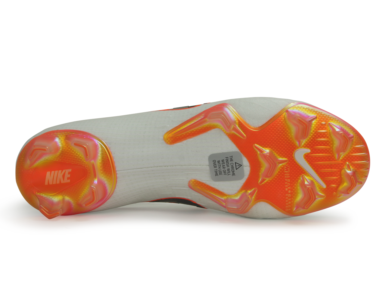 Nike Men's Mercurial Vapor 12 Elite FG White/Metallic Cool Grey/Total Orange
