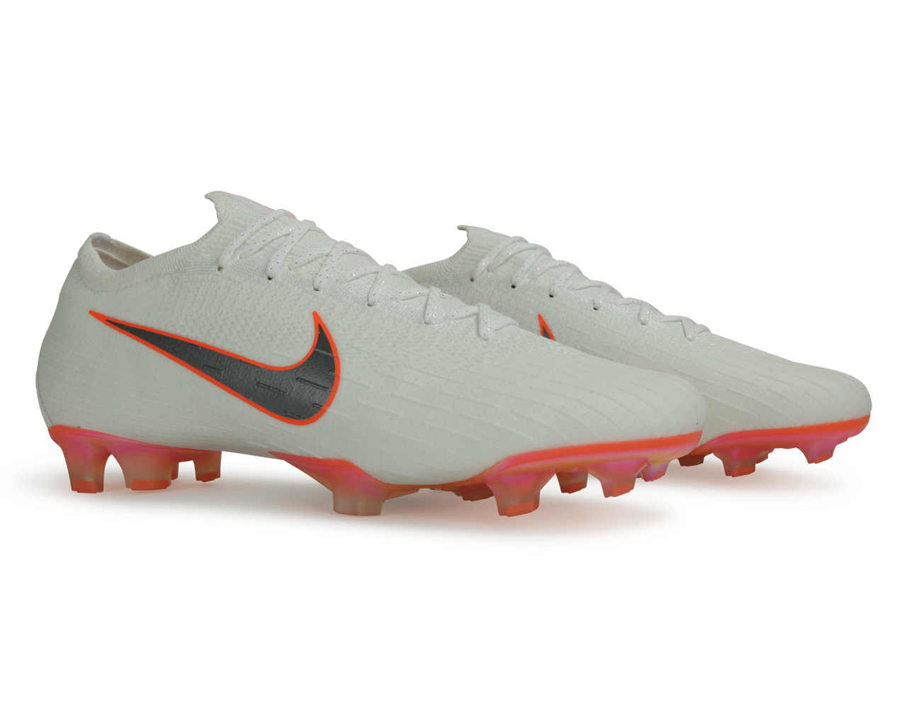 Nike Men's Mercurial Vapor 12 Elite FG White/Metallic Cool Grey/Total Orange