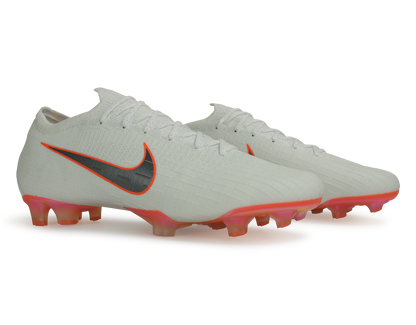 Nike Men's Mercurial Vapor 12 Elite FG White/Metallic Cool Grey/Total Orange
