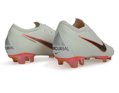 Nike Men's Mercurial Vapor 12 Elite FG White/Metallic Cool Grey/Total Orange