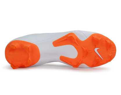 Nike Men's Mercurial Vapor 12 Pro FG White/Metalic Cool Grey/Total Orange