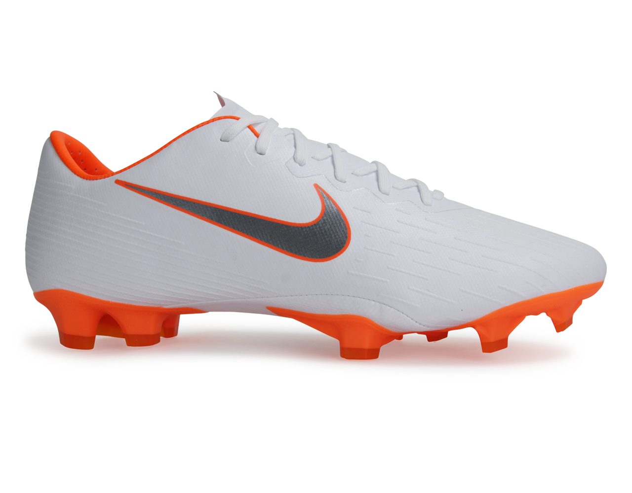 Nike Men's Mercurial Vapor 12 Pro FG White/Metalic Cool Grey/Total Orange