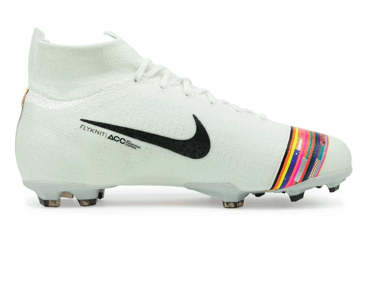 Nike Kids Mercurial Superfly 6 Elite FG White/Black/Pure Platinum