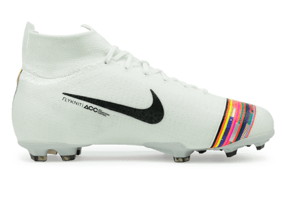 Nike Kids Mercurial Superfly 6 Elite FG White/Black/Pure Platinum