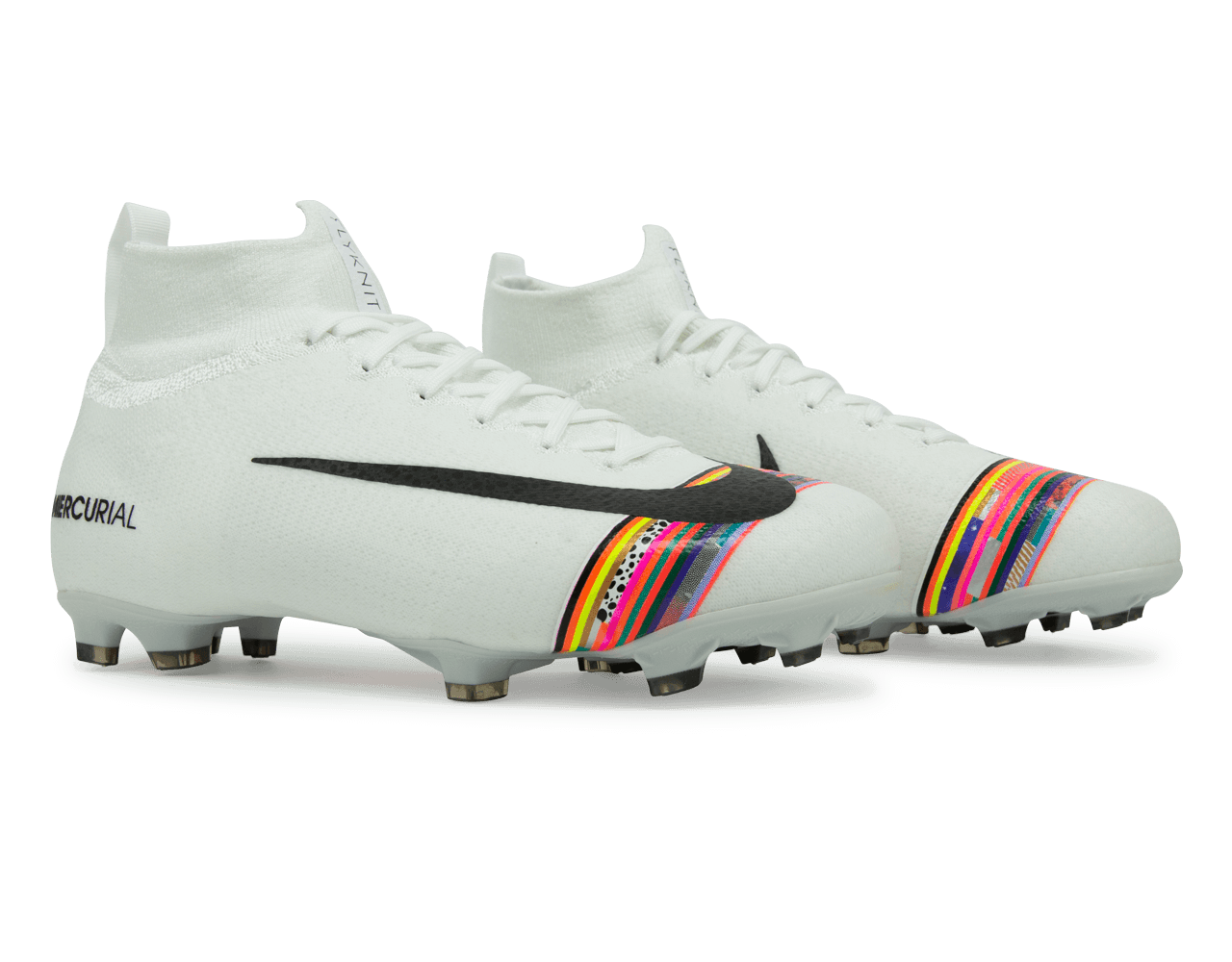 Nike Kids Mercurial Superfly 6 Elite FG White/Black/Pure Platinum