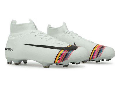 Nike Kids Mercurial Superfly 6 Elite FG White/Black/Pure Platinum