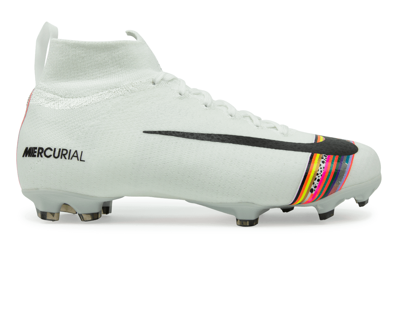 Nike Kids Mercurial Superfly 6 Elite FG White/Black/Pure Platinum