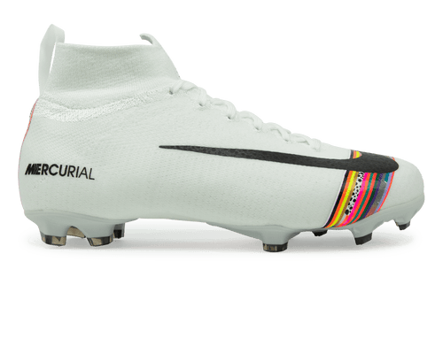 Nike Kids Mercurial Superfly 6 Elite FG White/Black/Pure Platinum