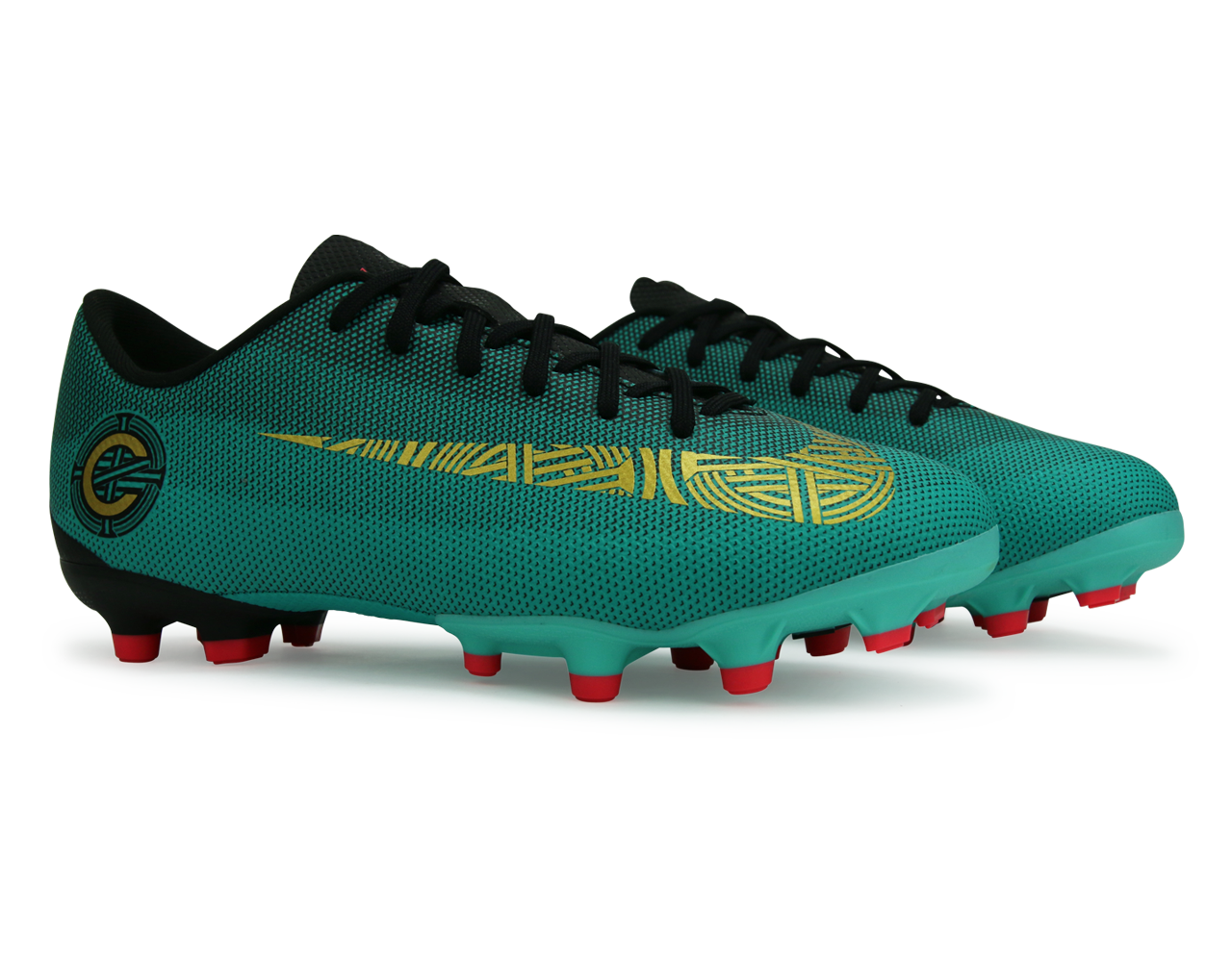 Nike Kids Mercurial Vapor 12 Academy GS CR7 FG/MG Clear Jade/Black/Hyper Turquoise