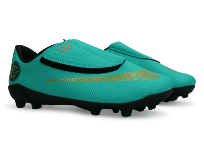 Nike Kids Mercurial Vapor 12 Club PS CR7 FG/MG Clear Jade/Black/Hyper Turquoise