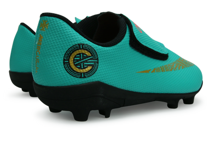 Nike Kids Mercurial Vapor 12 Club PS CR7 FG/MG Clear Jade/Black/Hyper Turquoise
