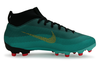 Nike Kids Superfly 6 Academy GS CR7 FG/MG Clear Jade/Black/Hyper Turquoise