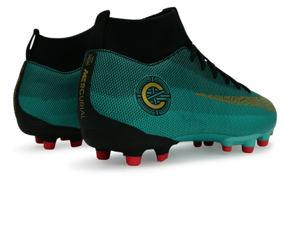 Nike Kids Superfly 6 Academy GS CR7 FG/MG Clear Jade/Black/Hyper Turquoise