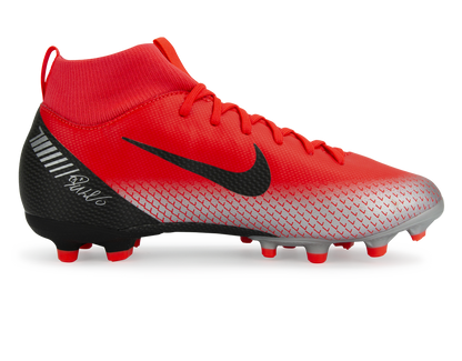 Nike Kids Mercurial CR7 Superfly 6 Academy FG/MG Bright Crimson/Black