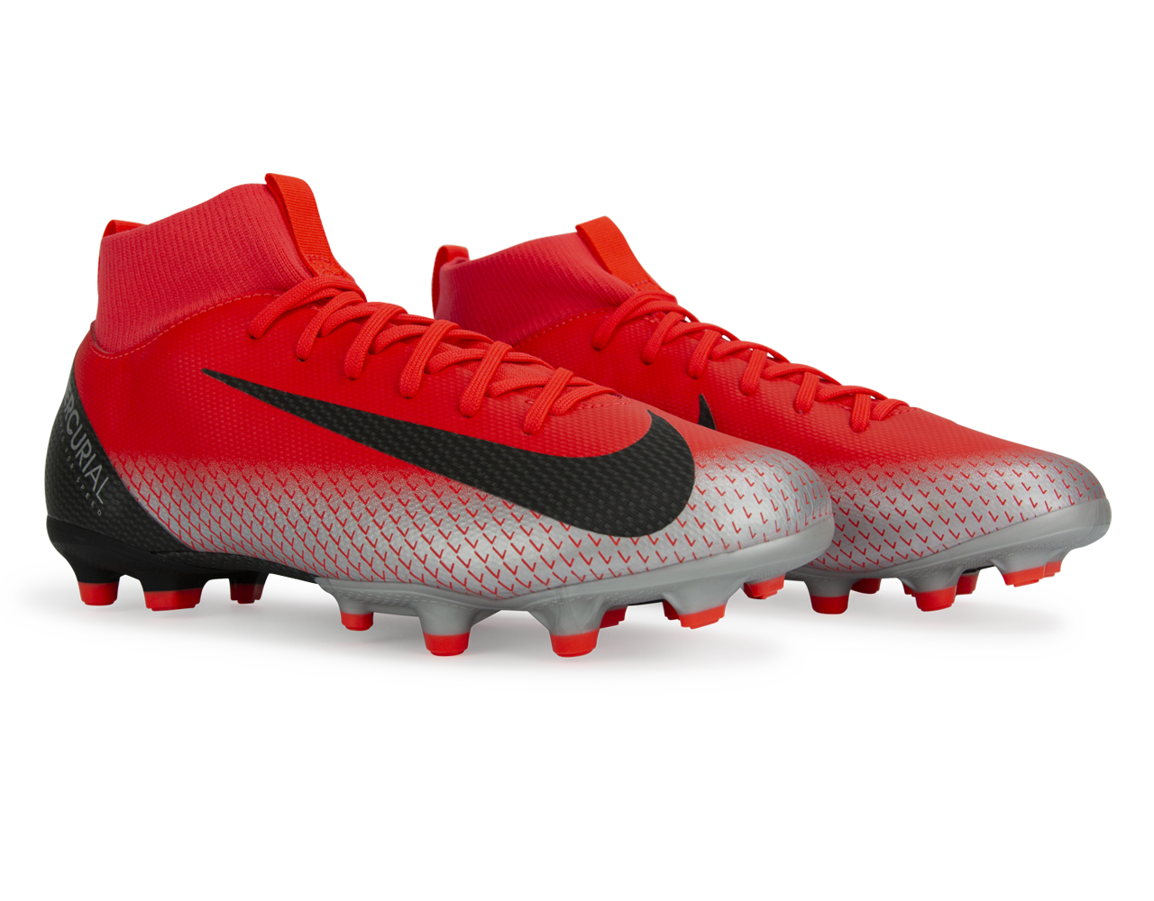 Nike Kids Mercurial CR7 Superfly 6 Academy FG/MG Bright Crimson/Black