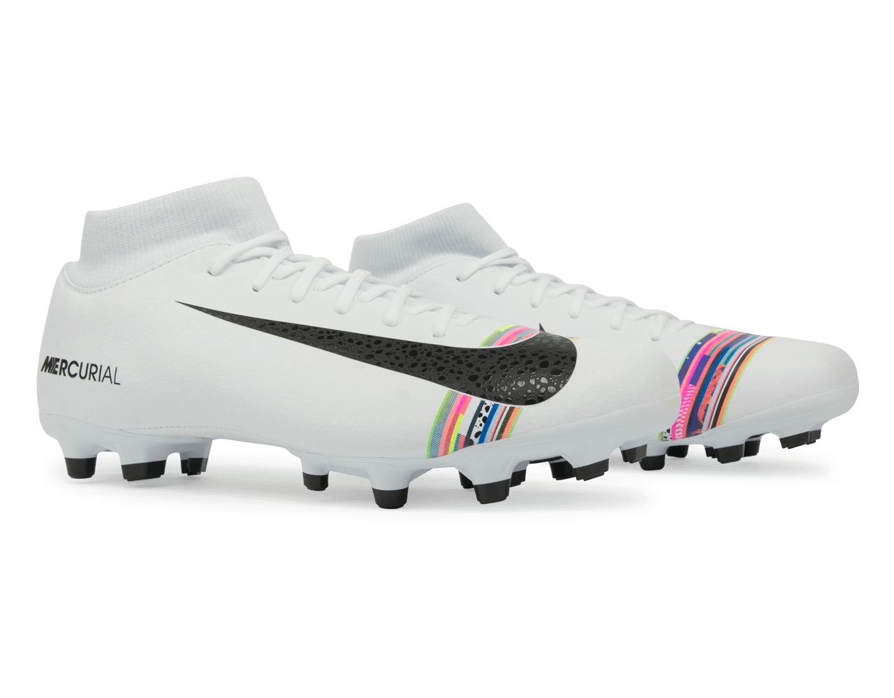 Nike Men's Mercurial Superfly 6 Academy CR7 MG White/Black/Pure Platinum