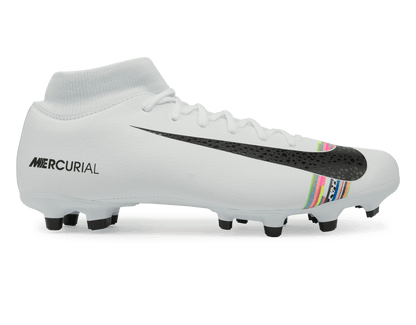 Nike Men's Mercurial Superfly 6 Academy CR7 MG White/Black/Pure Platinum