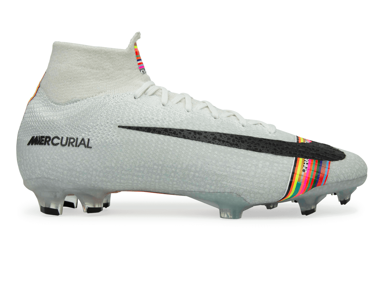 Nike Men's Mercurial Superfly 6 Elite FG White/Black/Pure Platinum