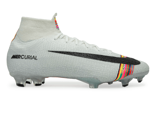 Nike Men's Mercurial Superfly 6 Elite FG White/Black/Pure Platinum