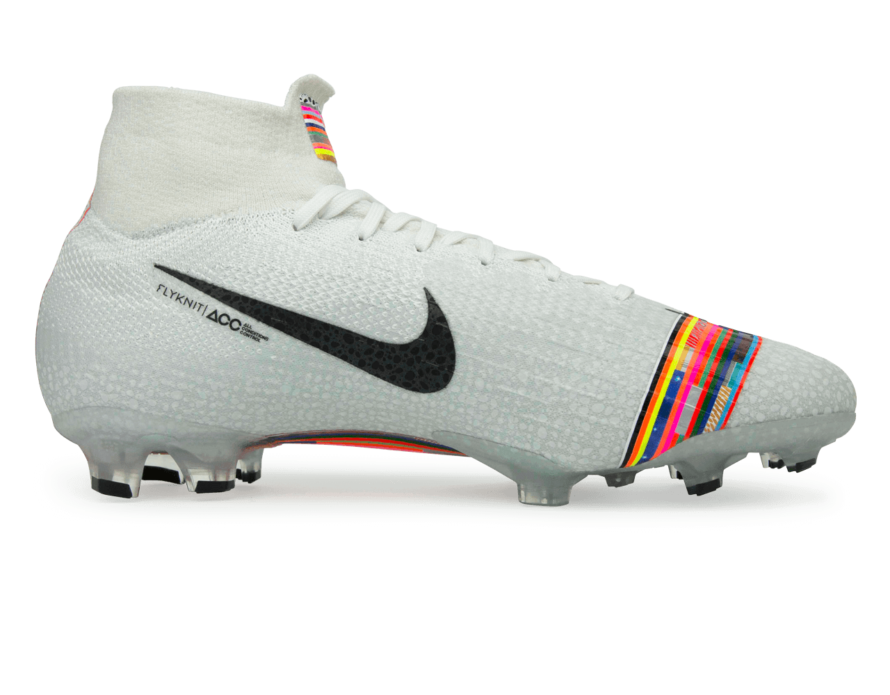 Nike Men's Mercurial Superfly 6 Elite FG White/Black/Pure Platinum