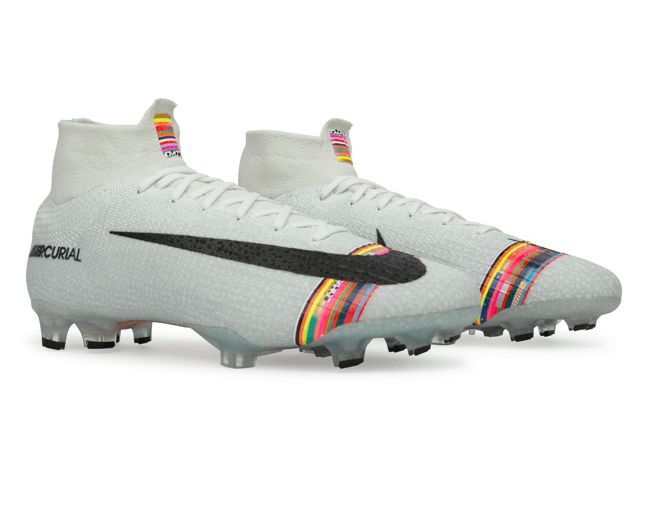 Nike Men's Mercurial Superfly 6 Elite FG White/Black/Pure Platinum