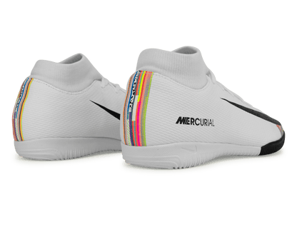 Nike Men's Mercurial Superfly 6 Academy Turf Soccer Shoes White/Black/Pure Platinum