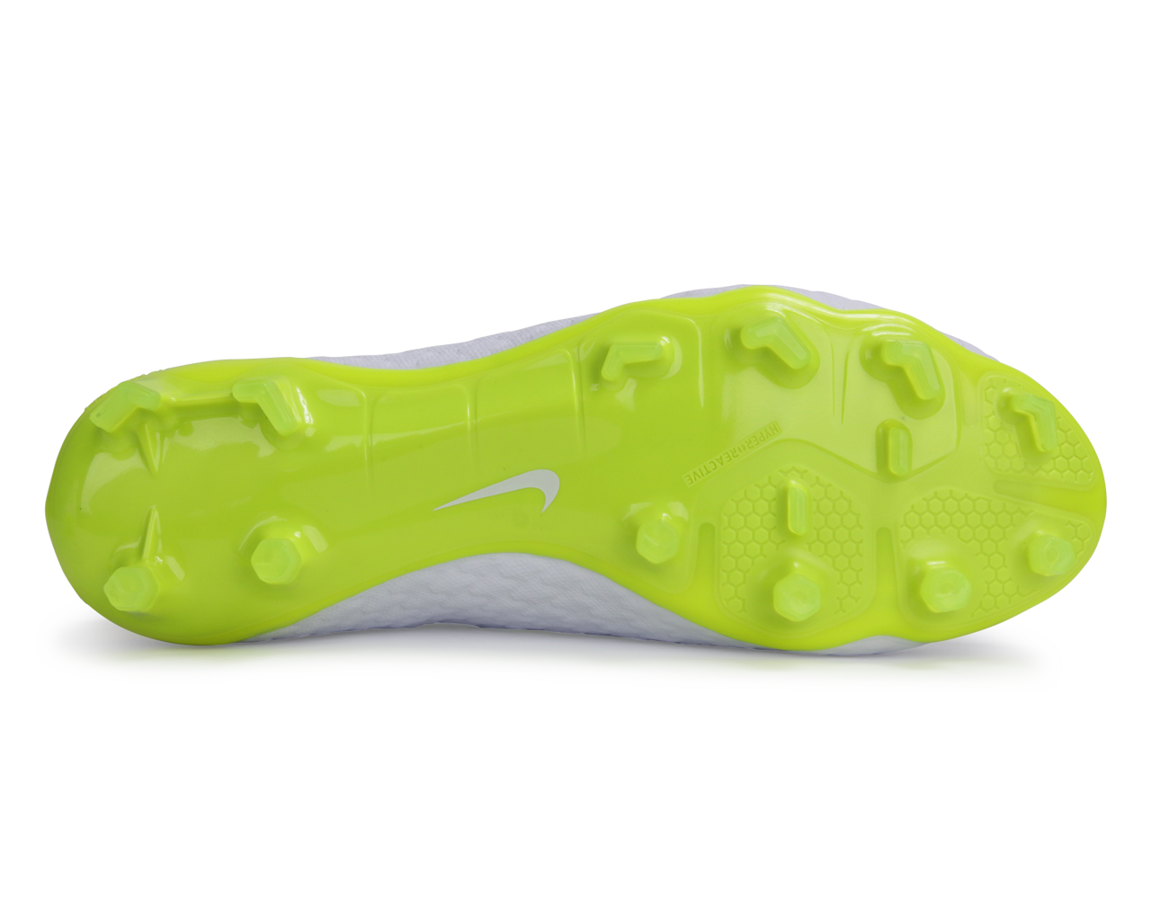 Nike Men's Hypervenom 3 Pro DF FG White/Metallic Cool Grey/Volt