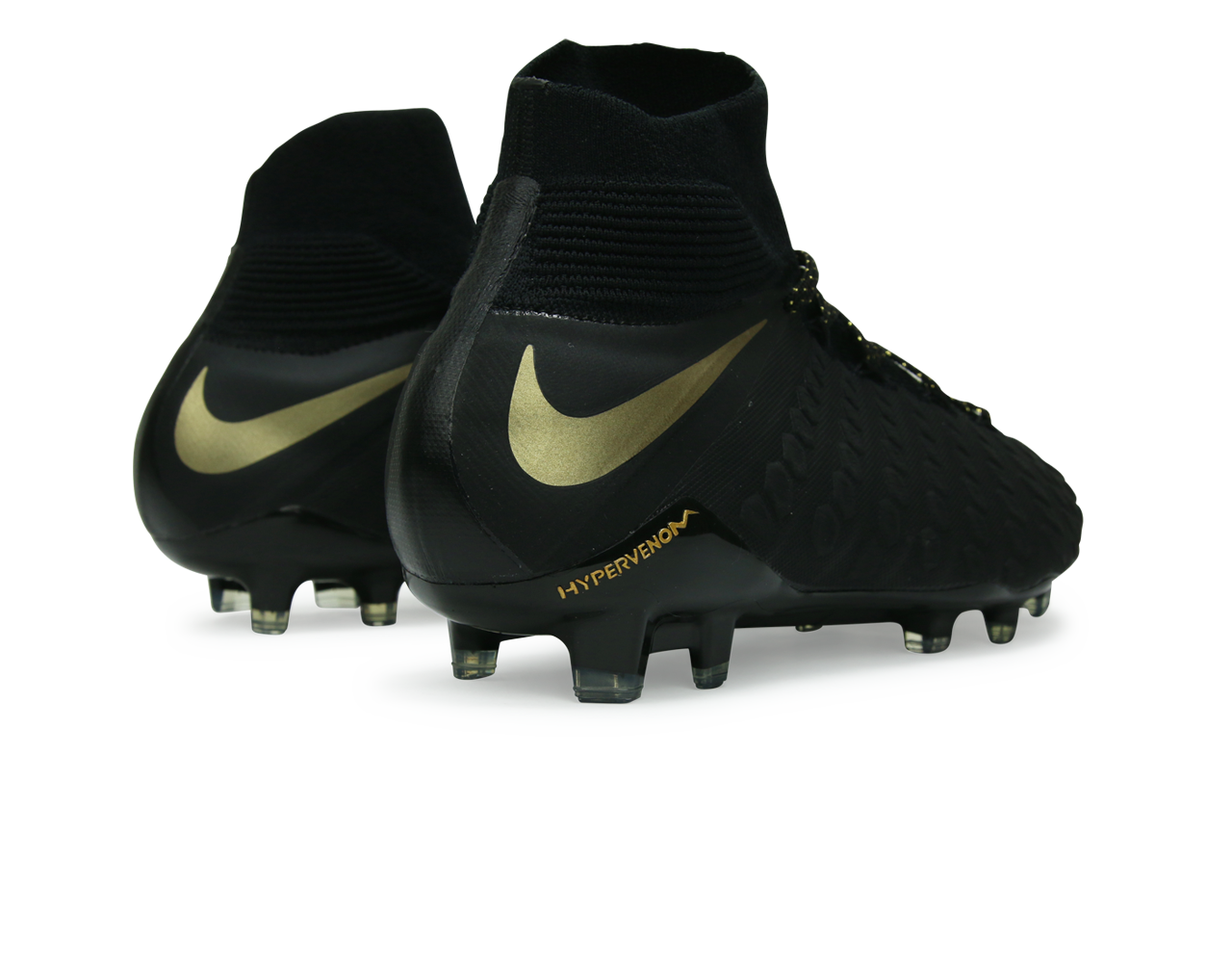 Nike Men's Hypervenom 3 Elite DF FG Black/Metallic Vivid Gold