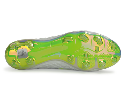Nike Men's Hypervenom 3 Elite DF FG White/Metallic Cool Grey/Volt