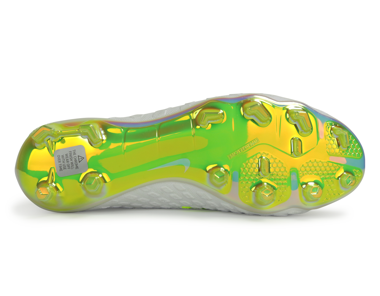 Nike Men's Hypervenom Phantom III Elite FG White/Volt/Metallic Cool Grey