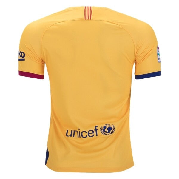 Nike Men's FC Barcelona 19/20 Away Jersey Varsity Maize