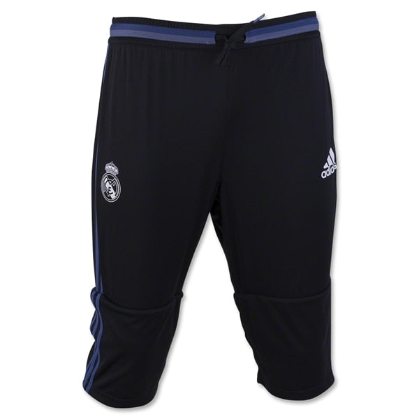 adidas Men's Real Madrid 3/4 Training Pants Black/Super Purple