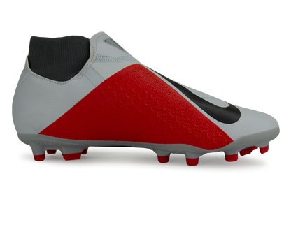 Nike Men's PhantomVSN Academy DF FG/MG Pure Platinum Black/Light Crimson/Dark Grey