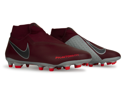 Nike Men's PhantomVSN Academy DF FG/MG Team Red/Metalic Dark Grey